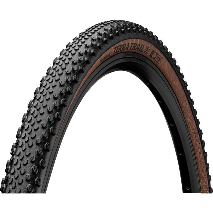 Continental gravel-cyclocross kerékpáros külsõ gumi 40-622 Terra Trail ProTection 28x1,5, tubeless ready, fekete/transparent hajtogathatós Skin