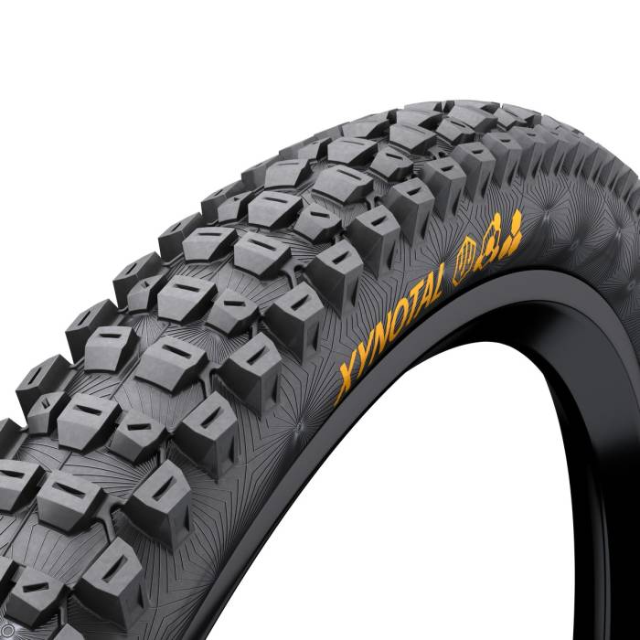 Continental MTB kerékpáros külsõ gumi 60-584 Xynotal Downhill SuperSoft 27,5x2,4, tubeless ready, fekete/fekete hajtogathatós Skin