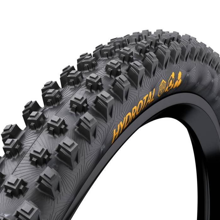 Continental MTB kerékpáros külsõ gumi 60-584 Hydrotal Downhill SuperSoft 27,5x2,4, tubeless ready, fekete/fekete hajtogathatós Skin