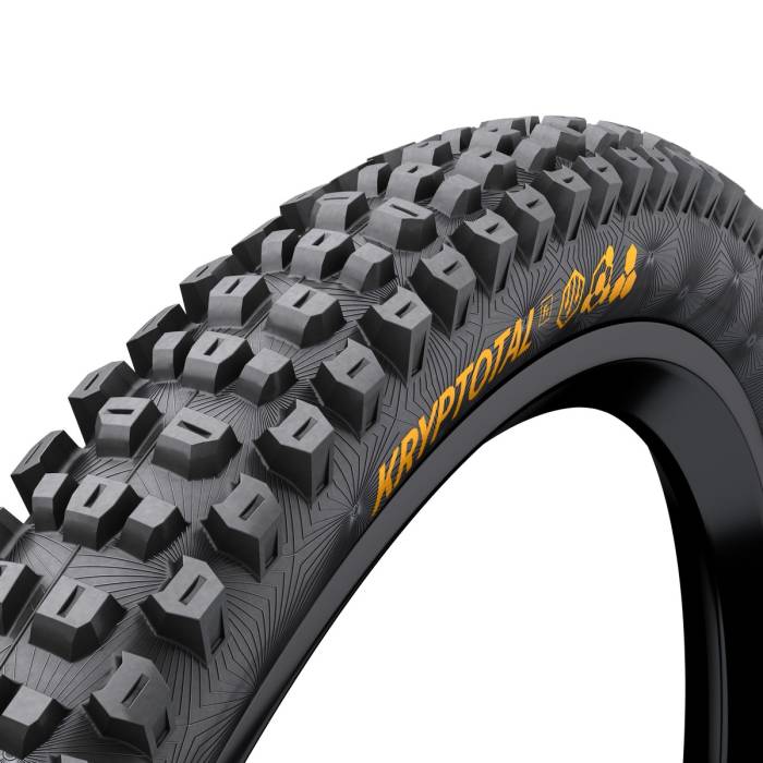 Continental MTB kerékpáros külsõ gumi 60-584 Kryptotal-F Downhill SuperSoft 27,5x2,4, tubeless ready, fekete/fekete hajtogathatós, elõre