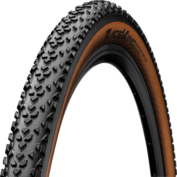 Continental MTB kerékpáros külsõ gumi 55-559 Race King ProTection 26x2,2, tubeless ready, fekete/bernstein, hajtogathatós Skin