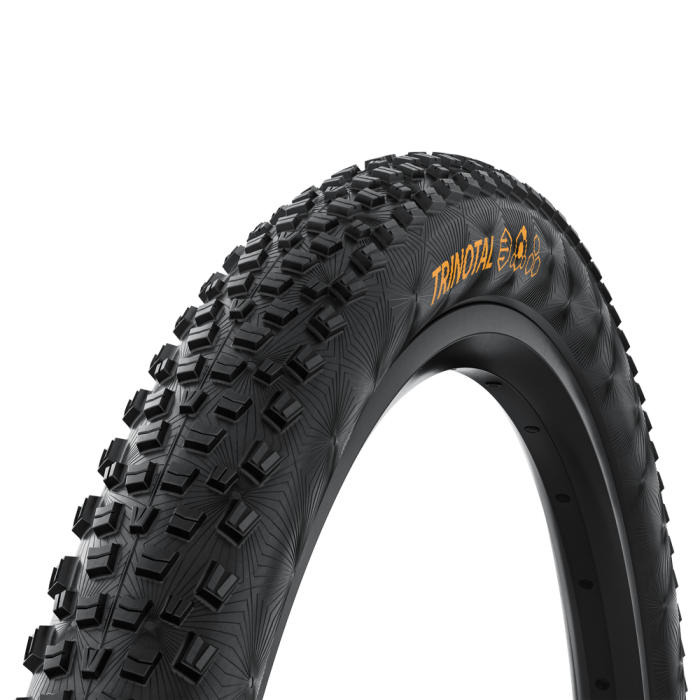 Continental MTB kerékpáros külsõ gumi 55-622 Trinotal Race Grip 29x2,2, tubeless ready, fekete/fekete hajtogathatós Skin