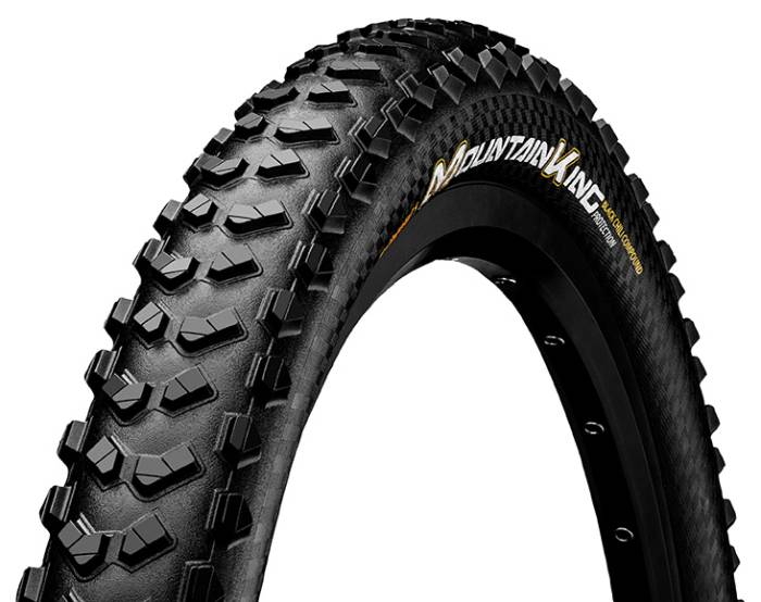 Continental MTB kerékpáros külsõ gumi 58-584 Mountain King ShieldWall 27,5x2,3, tubeless ready, fekete/fekete, Skin hajtogathatós