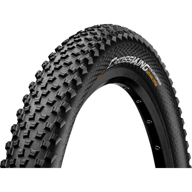 Continental MTB kerékpáros külsõ gumi 70-584 Cross King ShieldWall 27,5x2,8, tubeless ready, fekete/fekete, hajtogathatós