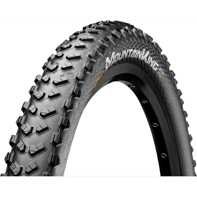 Continental MTB kerékpáros külsõ gumi 58-559 Mountain King 26x2,3 fekete/fekete, Skin