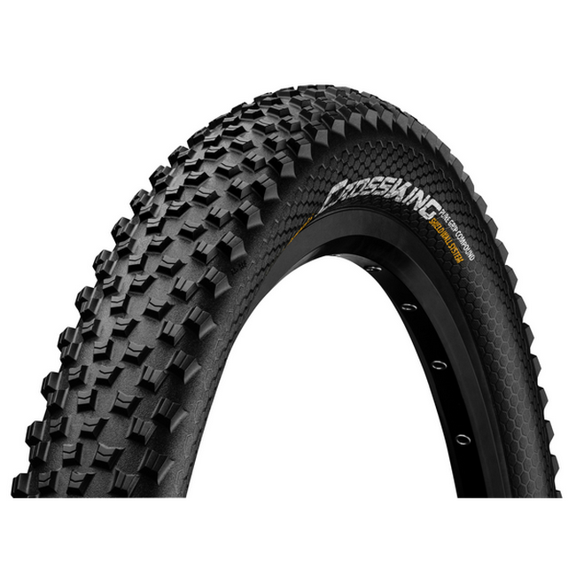 Continental MTB kerékpáros külsõ gumi 65-622 Cross King ShieldWall 29x2,6, tubeless ready, fekete/fekete hajtogathatós Skin