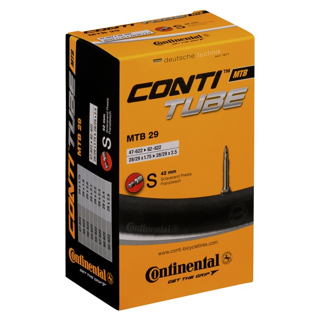 Continental kerékpáros belsõ gumi 65/70-622 MTB 29 wide B+ S42 dobozos (Egységkarton: 25 db)