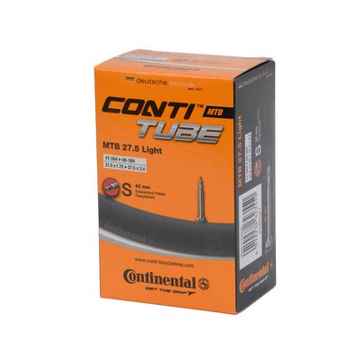 Continental kerékpáros belsõ gumi 47/62-584 MTB 27,5 Light S42 dobozos (Egységkarton: 25 db)