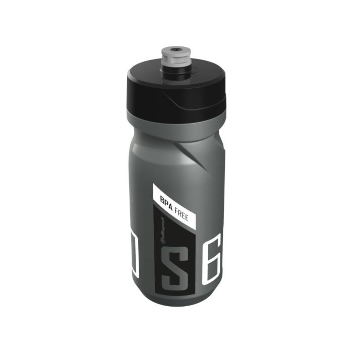 Polisport kulacs 600 ml S600 csavaros kupakkal, ezüst/fekete/fehér