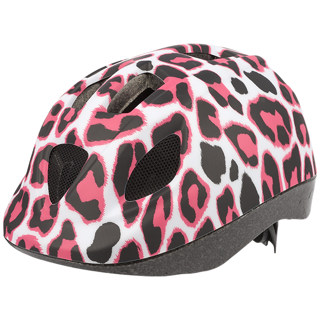 Polisport kerékpáros gyerek sisak Pink Cheetah fehér/pink/mintás, XS (46-53 cm)