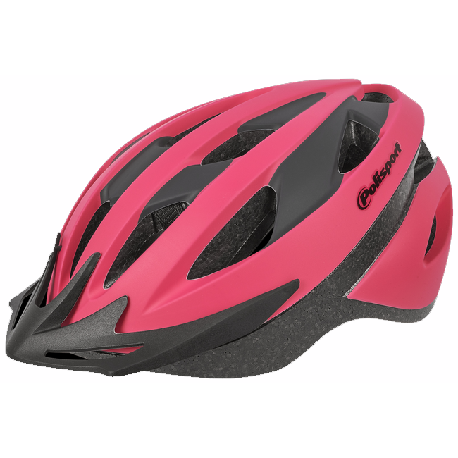 Polisport kerékpáros sport sisak Sport Ride, neon pink/fekete matt, M (54-58 cm)