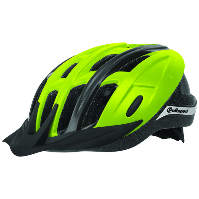 Polisport kerékpáros sport sisak Ride In, In-Mold, neon sárga/fekete, L (58-62 cm)