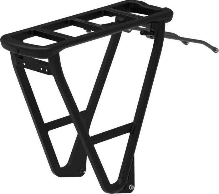 Polisport csomagtartó HRP technológiával, 27 kg összterhelésig, hátra, fekete