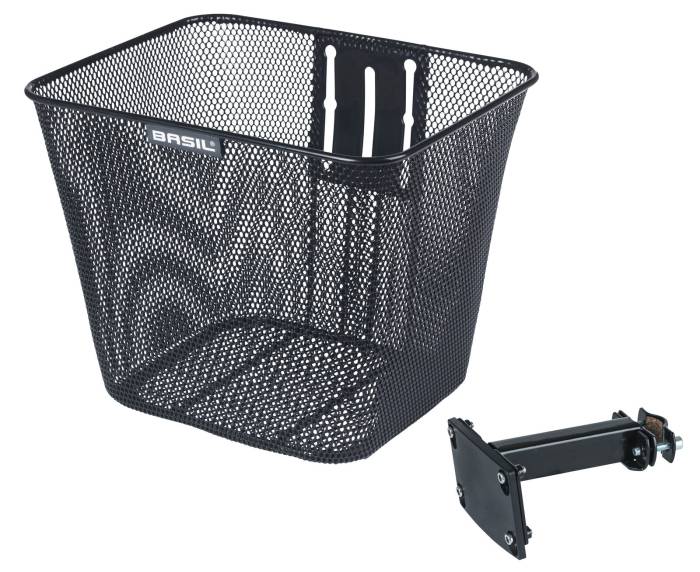 Basil elsõ kosár Bilbao, fix felfogatással (TBA 70183), fekete (TBA 10218 utódja)