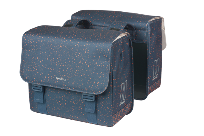 Basil dupla táska Flair Double Bag, Universal Bridge System, kék