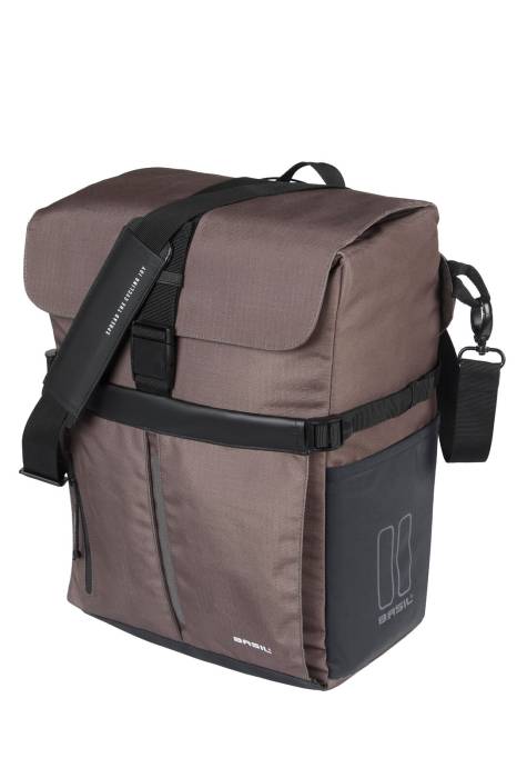 Basil egyoldalas táska Move Commuter Bag, MIK Studs, barna