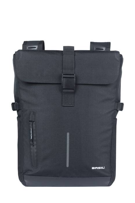 Basil dupla táska Move Double Bag, Universal Bridge System, fekete