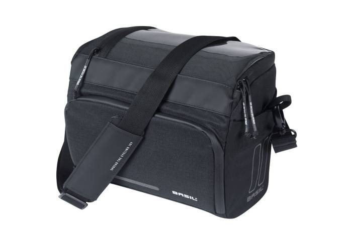 Basil kormánytáska Move Handlebar Bag, KF kompatibilis, kormányadapter nélkül (TBA 70177), fekete