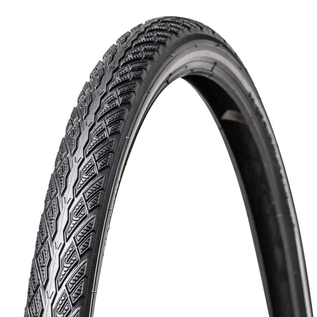 Vee Rubber kerékpáros külsõ gumi 47-559 26x1,75 VRB447 Comfort Plus, 3mm defektvédelemmel, reflektoros, fekete