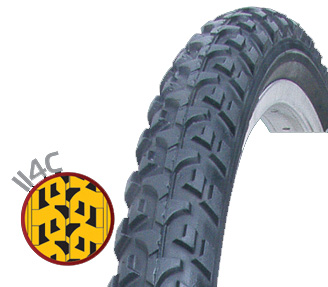 Vee Rubber kerékpáros külsõ gumi 50-559 26x1,90 VRB114C 1,5mm defektvédelemmel, fekete