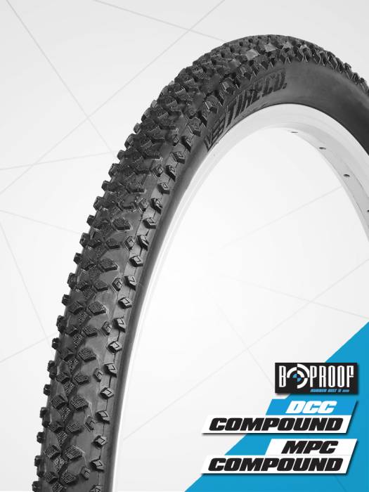 Vee Tire kerékpáros külsõ gumi 54-559 26x2,10 VRB350 GALAXY, Multiple Purpose Compound, 5mm defektvédelemmel, fekete (B35035)