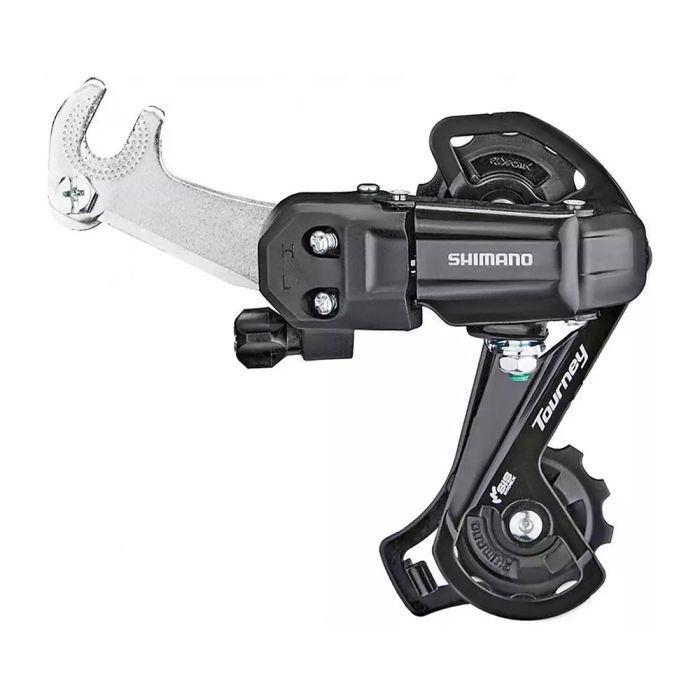 Shimano rear derailleur, rd-ty200, tourney, gs 6/7-speed, w/riveted adapter(road