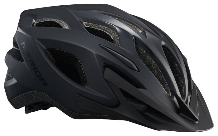 Fejvédő merida charger m matt / fényes fekete (53-58cm) - 21 szellőző - 8766