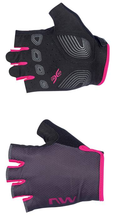 Kesztyű northwave active woman rövid szürke/pink