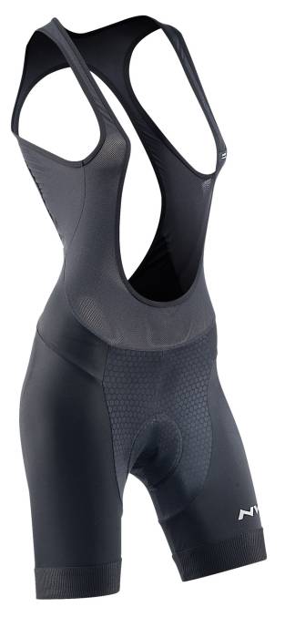 Nadrág northwave active wmn női rövid kantáros fekete