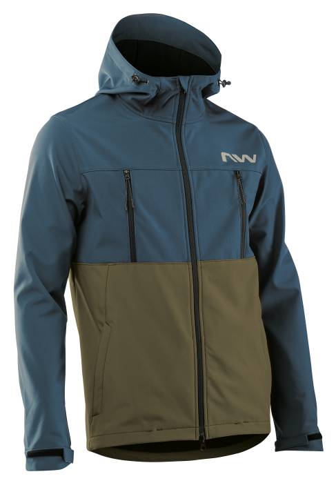 Dzseki northwave easy out softshell 3xl kék/zöld