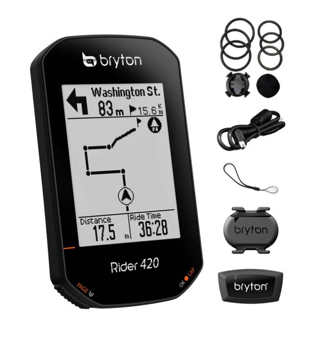 Computer bryton rider 420t gps szett (cad+hrm)