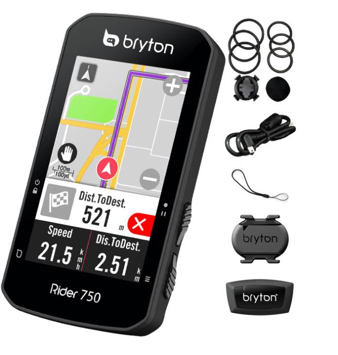 Computer bryton rider 750t gps komputer szett