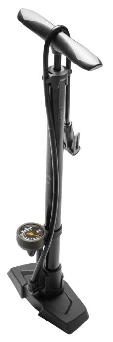 Pumpa bikefun sirocco műhely acél, nyomásmérővel, fekete - gf-55e/bk