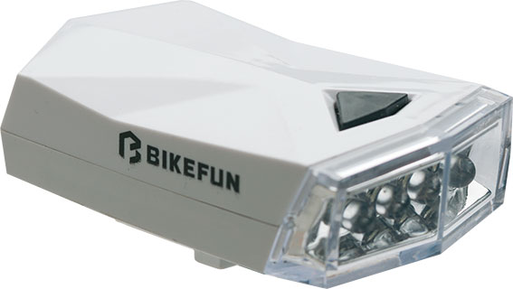 Lámpa bikefun square első 4 fehér led, 3 f - jy-585w