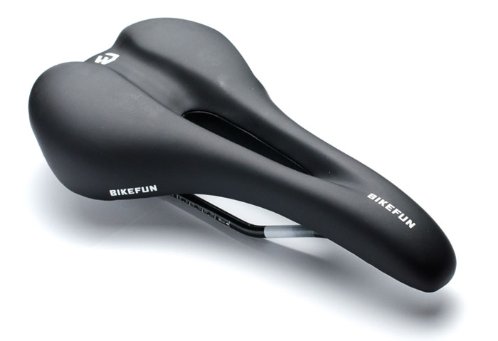 Nyereg bikefun cortina fekete fehér - vl-4212/wht