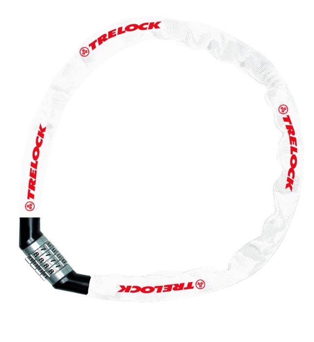 Trelock BC 115 Code számzáras láncos zár [fehér, 60 cm]