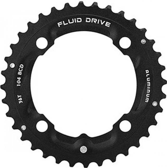 Sunrace CRMS66 4 furatos szimmetrikus lánctányér [104 mm, Alumínium, 36]