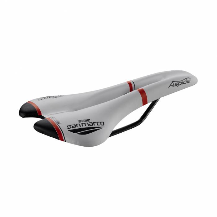 Selle San Marco Aspide Open-Fit Racing nyereg [132 mm, fehér, 277 mm]