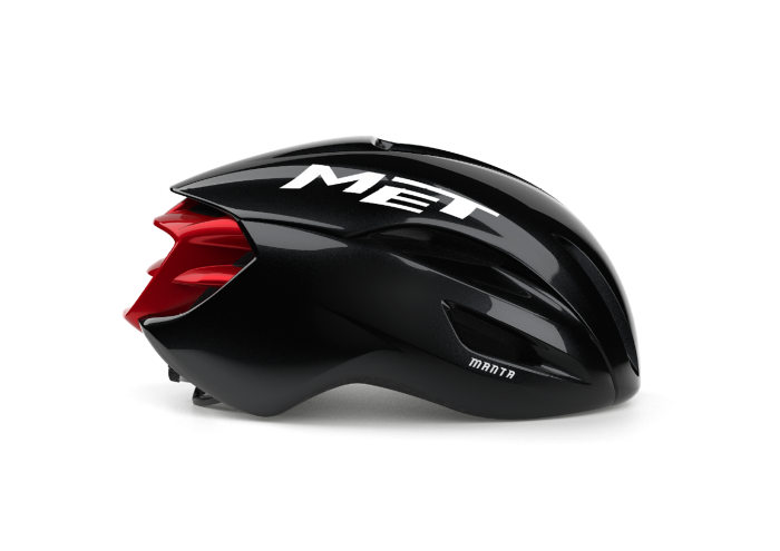 MET Manta Mips kerékpáros sisak [fényes fekete-piros, 56-58 cm (M)]