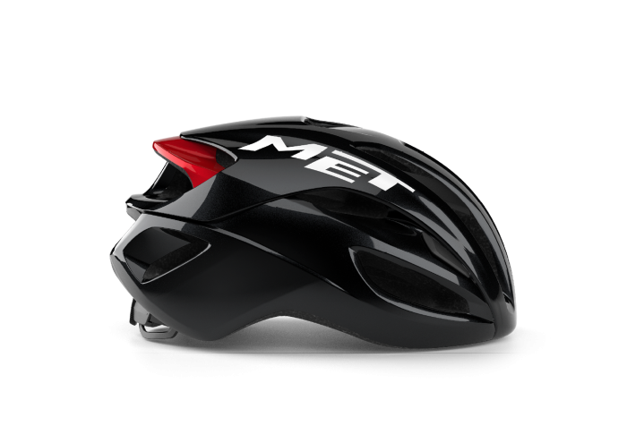 MET Rivale Mips kerékpáros sisak [fényes fekete-piros, 56-58 cm (M)]