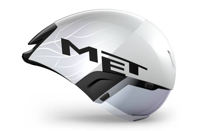 MET Codatronca időfutam kerékpáros sisak [fehér-ezüst, 56-58 cm (M)]