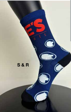 Joe's No-Flats S&R zokni [kék-fehér, M]