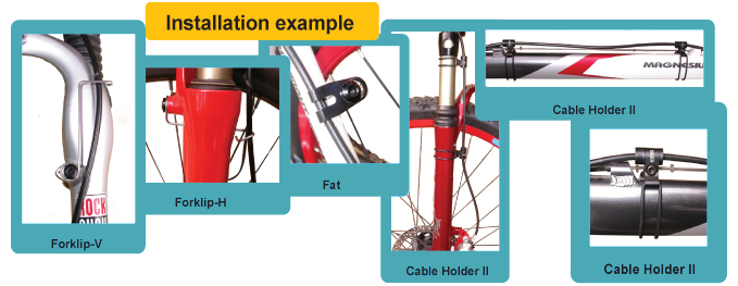 a2Z CableHolder II. fékcső tartó vázra és villára kábelvezető